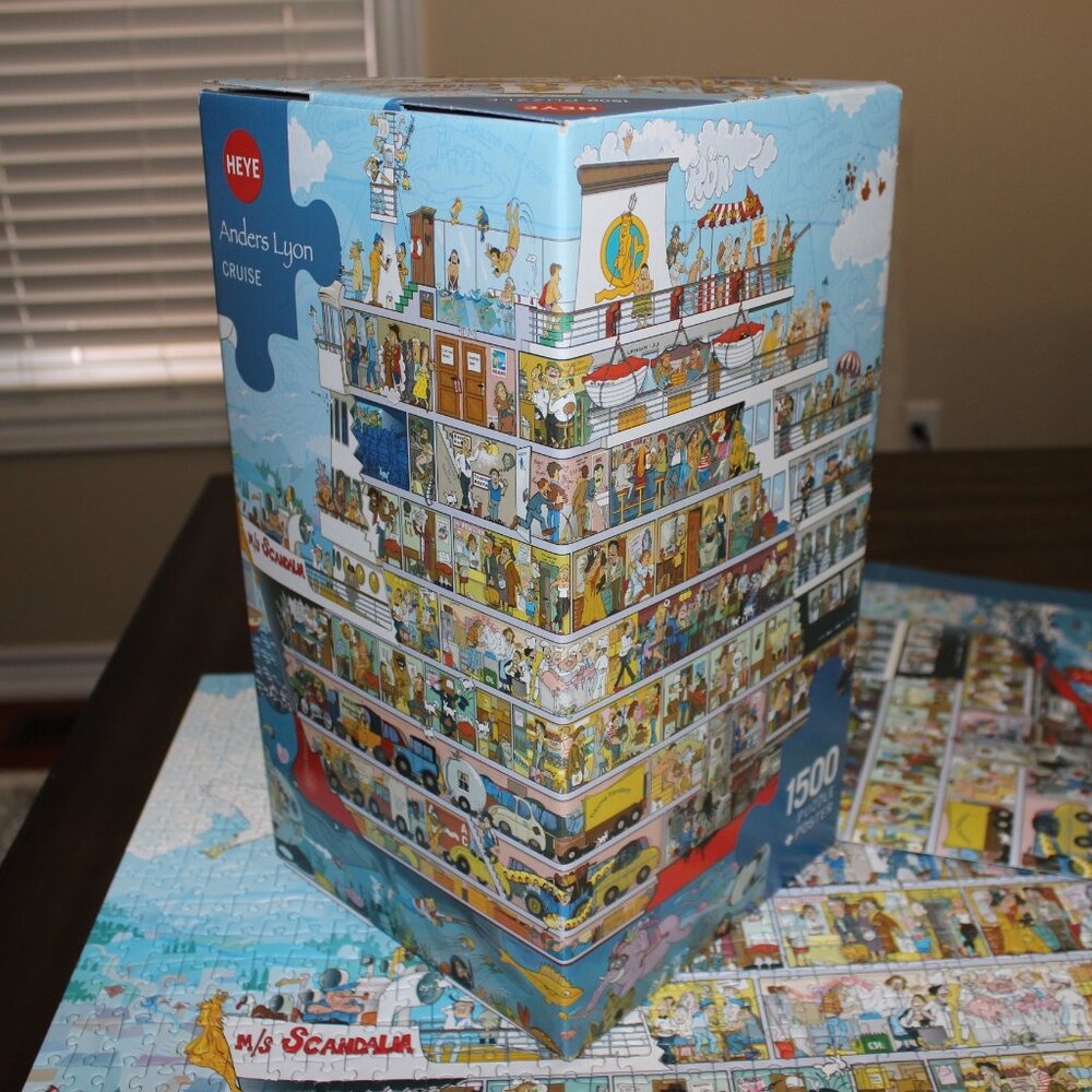 3/$88❤️CRUISE 2020 Heye 1500 pcs puzzle Anders Lyon No. 29697 Summer Boat Yacht